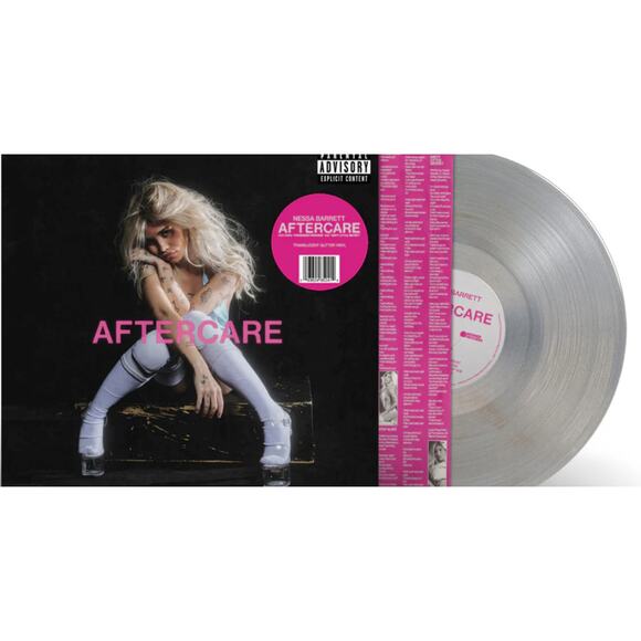 Nessa Barrett Aftercare Signed Transluscent Glitter Vinyl Autographed Insert